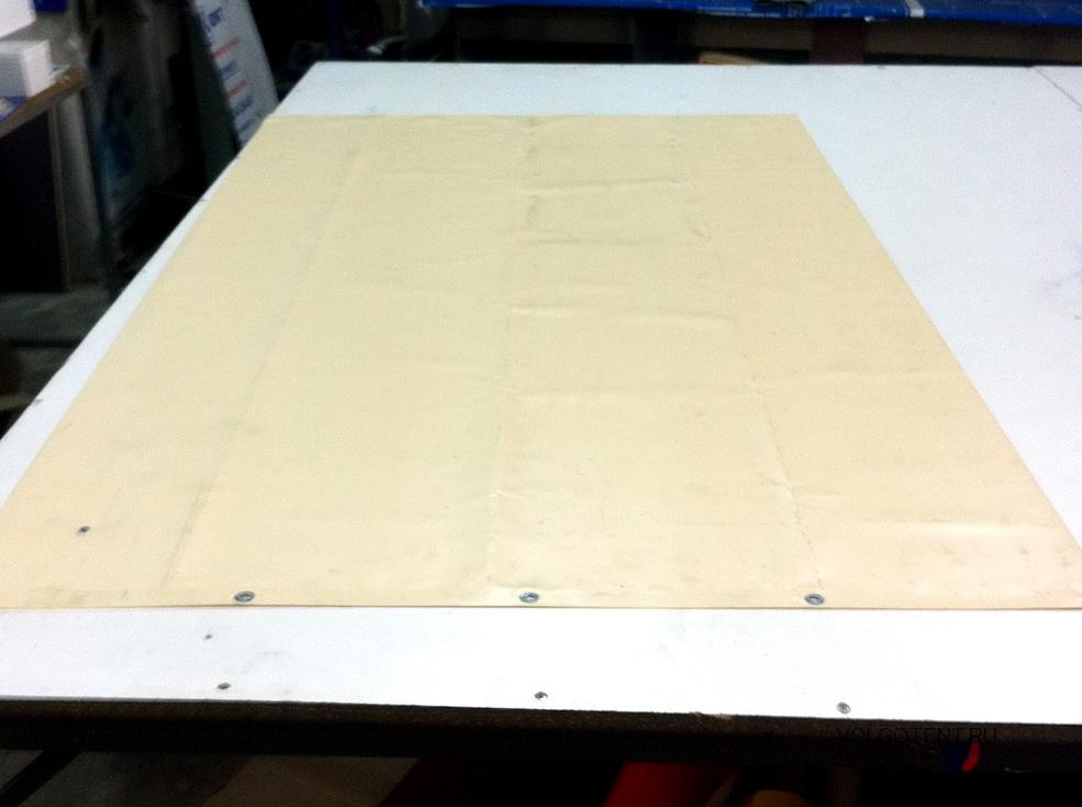 Изготовление гаражной шторы из ткани-ПВХ